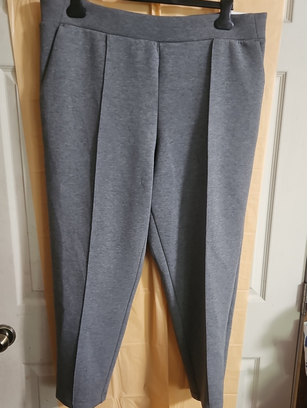 CALIA Women's Soft Scuba Tapered Pant:  DARK HEATHER GRAY: NEW WITH TAGS: SZ XXL